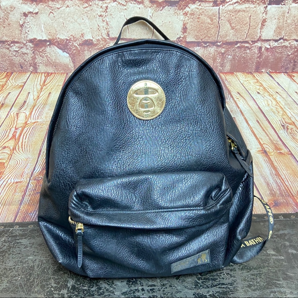 Aape by * a bathing Ape black backpack . RARE!